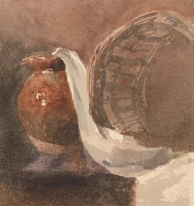 Still Life with Earthenware Jug and Broken Basket
